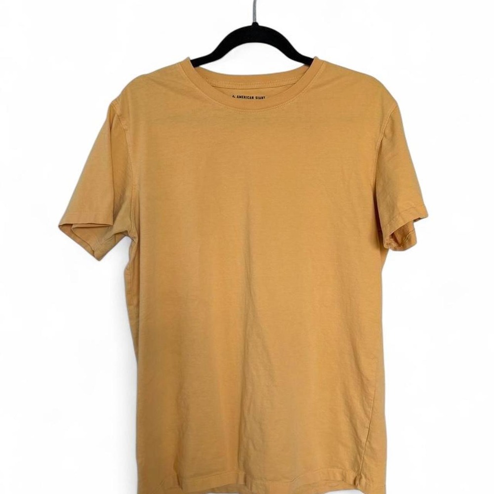 American Giant Yellow Tshirt Size M
